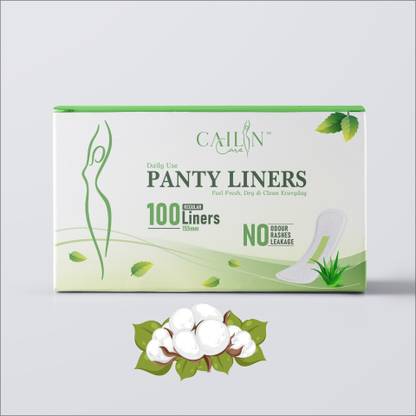 Cailin Care Cotton Anion Chip Ulta Thin Daily Use Panty Liner for Women (Size - 155mm|Small) Pantyliner