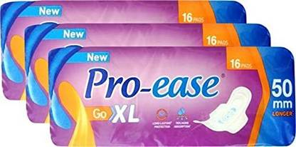 Pro-ease PROEASE GO XL MRP 90 (PACK OF 3) Sanitary Pad