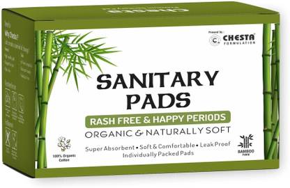 Chesta Bamboo Fiber Sanitary Pads - (Pack Of 20 Pads-XL-290mm ) Sanitary Pad