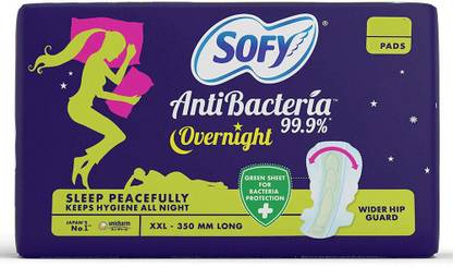 SOFY Antibacterial Overnight Pads XXL - (25) Sanitary Pad
