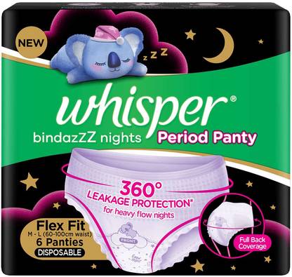 Whisper Bindazzz Night Period Panty Sanitary Pad