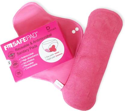 Safepad Antimicrobial Reusable pads Sanitary Pad