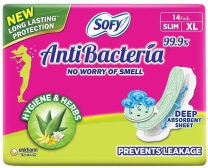 SOFY Antibecteria xl 14 pads Sanitary Pad