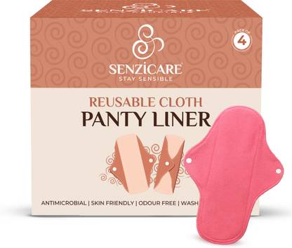 सेंजिकरे Reusable Menstrual Panty Liner Maxi (pack of 4)