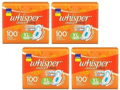 व्हिस्पर Choice for Women, XL (6+6+6+6 Count)