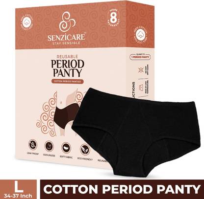 Senzicare Reusable Leak-Proof Period Panty For Women|Heavy Flow Days|Lasts For 3 Years-L Pantyliner