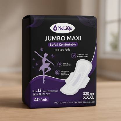 noliqs Jumbo Sanitary Pads XXL 320 MM Sanitary Pad