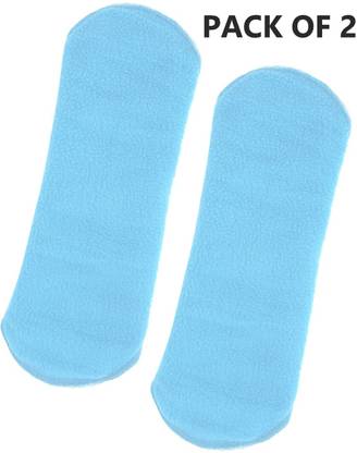 CareDone Reusable and Washable SkyBlue Cotton Menstrual cloth pad (Extra Large,Pack of 2) Pantyliner