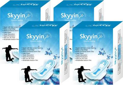 skyyin Woman Night Sanitary Pad XL 4 Sanitary Pad