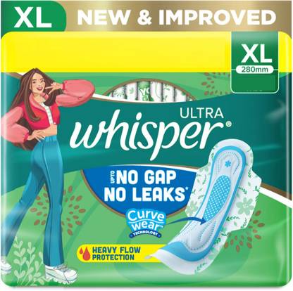 Whisper Ultra Hygiene+Comfort XL for Heavy Flow Sanitary Pad