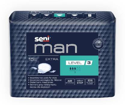 Seni Man Bladder Control Extra Pads- 15 Pieces Sanitary Pad