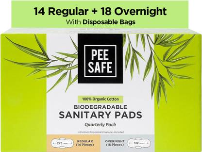 Pee Safe Sanitary Pads Subscription Box- Quaterly Sanitary Pad