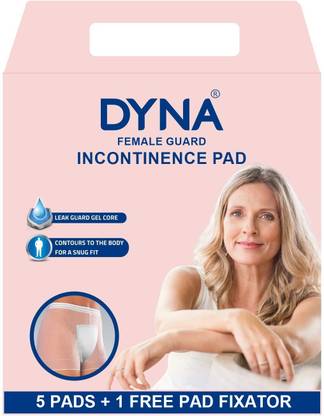 Dyna Super Absorption Bladder Control Incontinence Pads for Women. 1 FREE panty + 5 Pantyliner