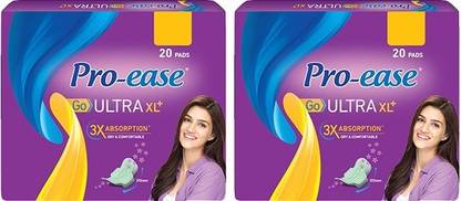 Pro-ease Go ULTRA 315 mm XL Plus - 20+20 Pads Sanitary Pad