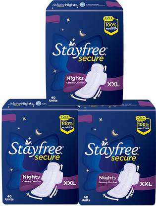 STAYFREE Secure Nights PO120 Sanitary Pad