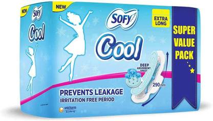 SOFY Cool Pads Extra Long - (48) Sanitary Pad