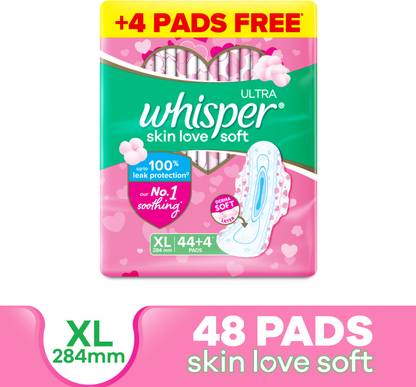 Whisper ULTRA SKIN LOVE SOFT XL, COTTONY SOFT Sanitary Pad