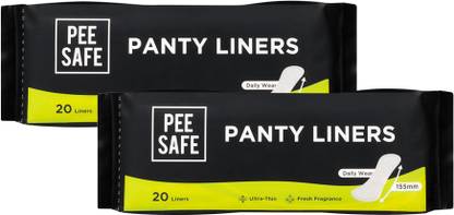 Pee Safe Panty Liners For Women Daily Use | Cottony Soft Surface | 155mm Optimum Coverage Pantyliner