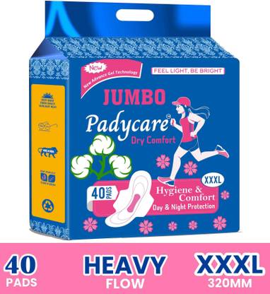 Padycare Cottony soft Extra-large , Night use, heavy-flow Sanitary Pad