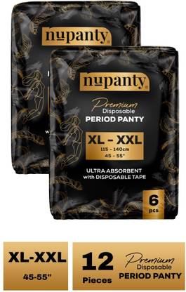 Nupanty Premium Ultra Absorbent Disposable Period Panty | XL-XXL Sanitary Pad