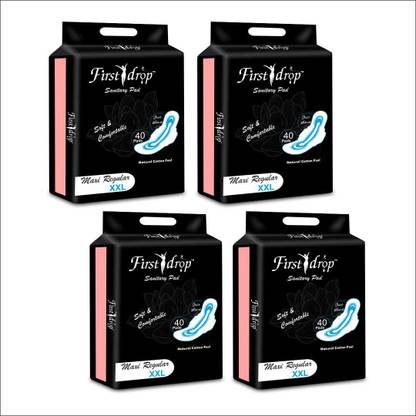 First drop XXL 280 mm Period Care Soft & Dry Maxi Regular (Pack of 4) Sanitary Pad