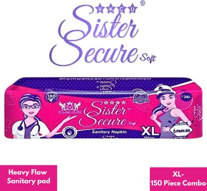 SISTER SECURE 25-xl-6 Sanitary Pad