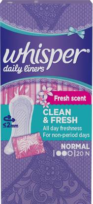 Whisper Daily Liners Clean And Fresh Pantyliner