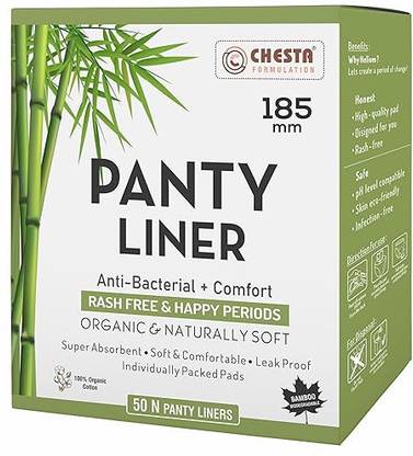 CHESTA FORMULATION Women's Cotton Soft Pantyliner for Daily Use and Extra Comfort | Anti Bacterial Pantyliner