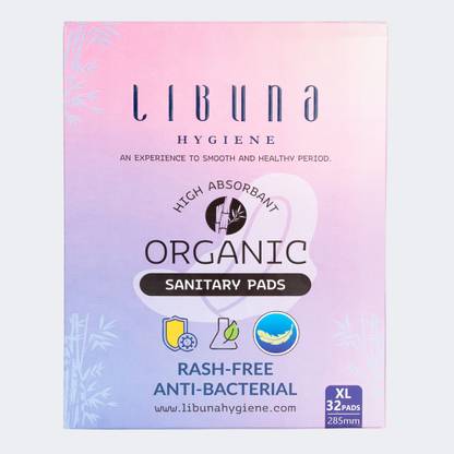 LIBUNA HYGIENE Anti-Bacterial Rash-Free Sanitary Pads | XL | Organic | Ultra Thin Sanitary Pad