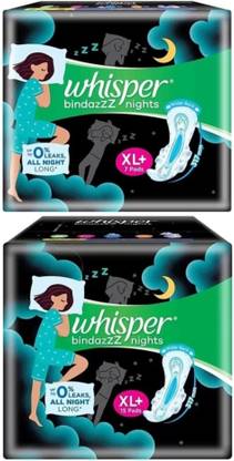Whisper ultra nights XL+ ( 7+15 pads) Sanitary Pad on Flipkart Sanitary Pad