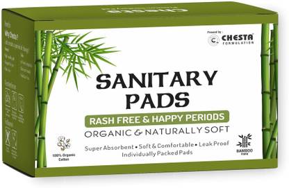 Chesta Bamboo Fiber Sanitary Pads - (Pack Of 20 Pads-XL-290mm ) Sanitary Pad