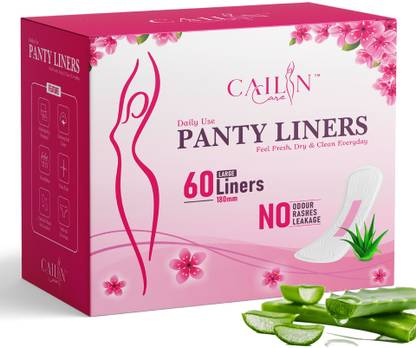 Cailin Care Aloevera Based Anion Chip Ultra Thin (Size - 180mm|Large) Pantyliner