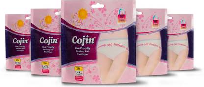 Cojin Combo pack of 5 packs (10 nos of disposable period panties) Sanitary Pad