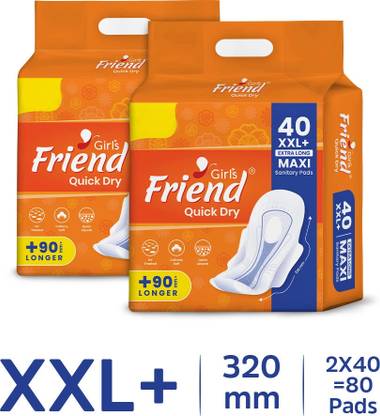 Girl's Friend Quick Dry Extra Long Maxi Sanitary Pads Sanitary Pad
