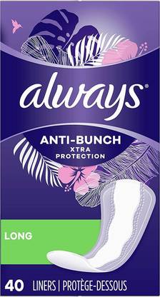 Always Xtra Protection Daily Liners, Long, 40 Count Sanitary Pad