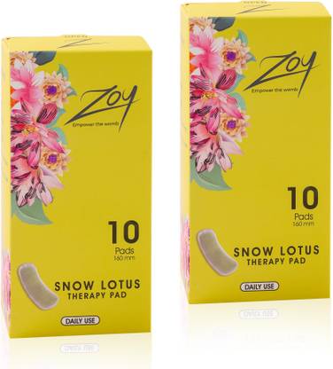 Zoy Snow Therapy Pad | Gynaecologist Recommended | Size - 160mm - Pack of 20 Pantyliner
