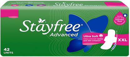 STAYFREE Advanced Ultra Soft | Prevents rashes & skin irritation Sanitary Pad