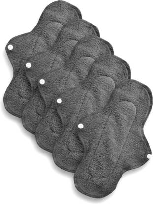 AAKAV Soft-Absorbent Reusable Cloth Period Pads for Heavy Flow Leak-proof Sanitary Pad