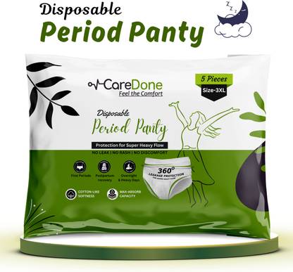 CareDone Disposable Period Panties for Women Sanitary Pad