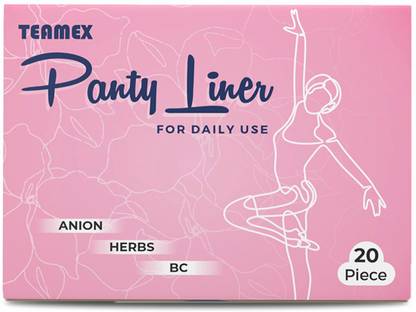Teamex Panty Liner Sanitary Napkin Naturally Absorbent, Soft & Rash-Free Pantyliner