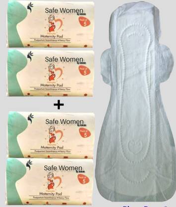 safe women Combo of (2+2) - 20 After Delivery Maternity Pads For Newmom- xxx size Sanitary Pad