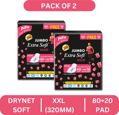 Extra Soft Jumbo soft & Rash Free XXl |320mm Sanitary Pad