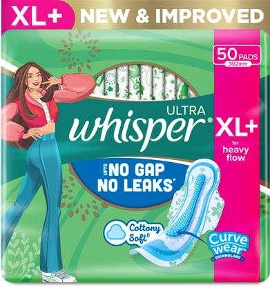 Whisper ULTRA HYGIENE+COMFORT XL+, FOR HEAVY FLOW Sanitary Pad