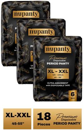 Nupanty Premium Ultra Absorbent Disposable Period Panty | XL-XXL Sanitary Pad