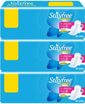STAYFREE Secure UT XL PO120 Sanitary Pad