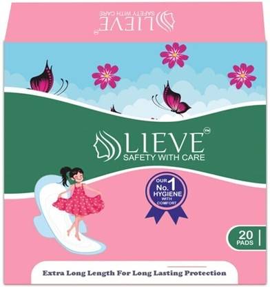 lieve Ultra Thin XL Pads , All Day Leakage Protection , Heavy Flow( 20 pic ) Sanitary Pad