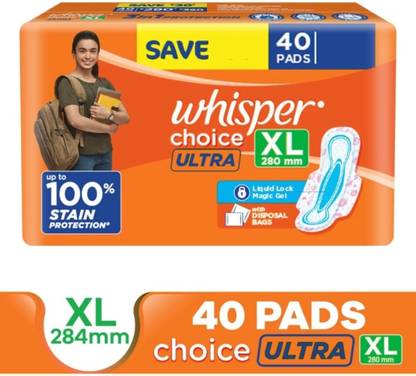 Whisper Choice Ultra XL wings sanitary pad Sanitary Pad