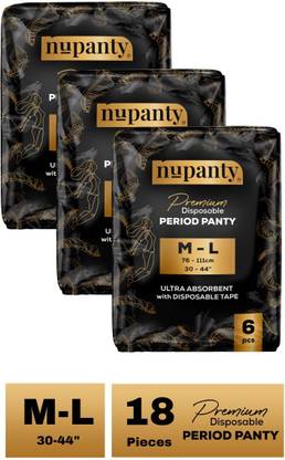 Nupanty Premium Ultra Absorbent Disposable Period Panty | M-L Sanitary Pad