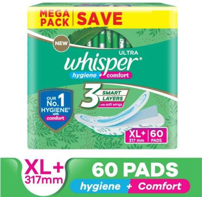 Whisper ULTRA HYGIENE+COMFORT XL+ , FOR HEAVY FLOW Sanitary Pad