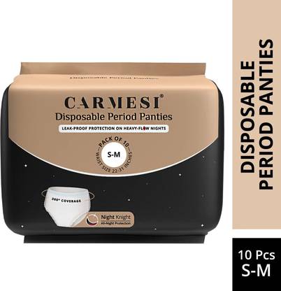 Carmesi Disposable Period Panties (S-M) | Leak-Proof Protection For Heavy-Flow Nights Sanitary Pad